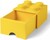 LEGO® úložný box 4 - so zásuvkou žltá  250 x 250 x 180 mm