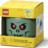 LEGO úložná hlava (mini) - zelený kostlivec