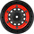 Pro-Line disk 2.2/3.0" Raid bead lock H12/H14 SC červeno-čierny (2)