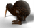 EUGY Kiwi rjavi 3D kartonska sestavljanka