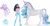 Unicorn Academy Figurines 11 cm Layla et Glacier