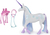 Spin Master Unicorn Academy Kämmbarer Einhorn 24 cm Glacier