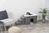 Caseta interior Trixie Harvey con escalones gris 119×47×50cm