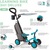 Globber odrážadlo 3v1 Deluxe - Learning Bike 3in1 Deluxe -Teal