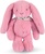 Doudou Plyšový zajačik so šatkou ružový 35 cm