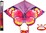 Cerf-volant papillon en nylon 145x97cm dans un sac en tissu 11x100x2cm