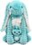 Ptipotos Plüschhase Toudou blau - Mama mit Baby