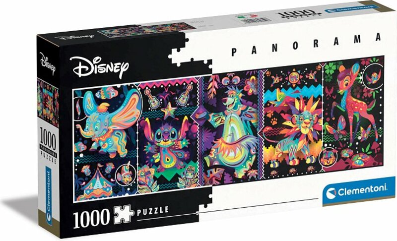 Puzzle 1000 dílků panorama - Disney Joys
