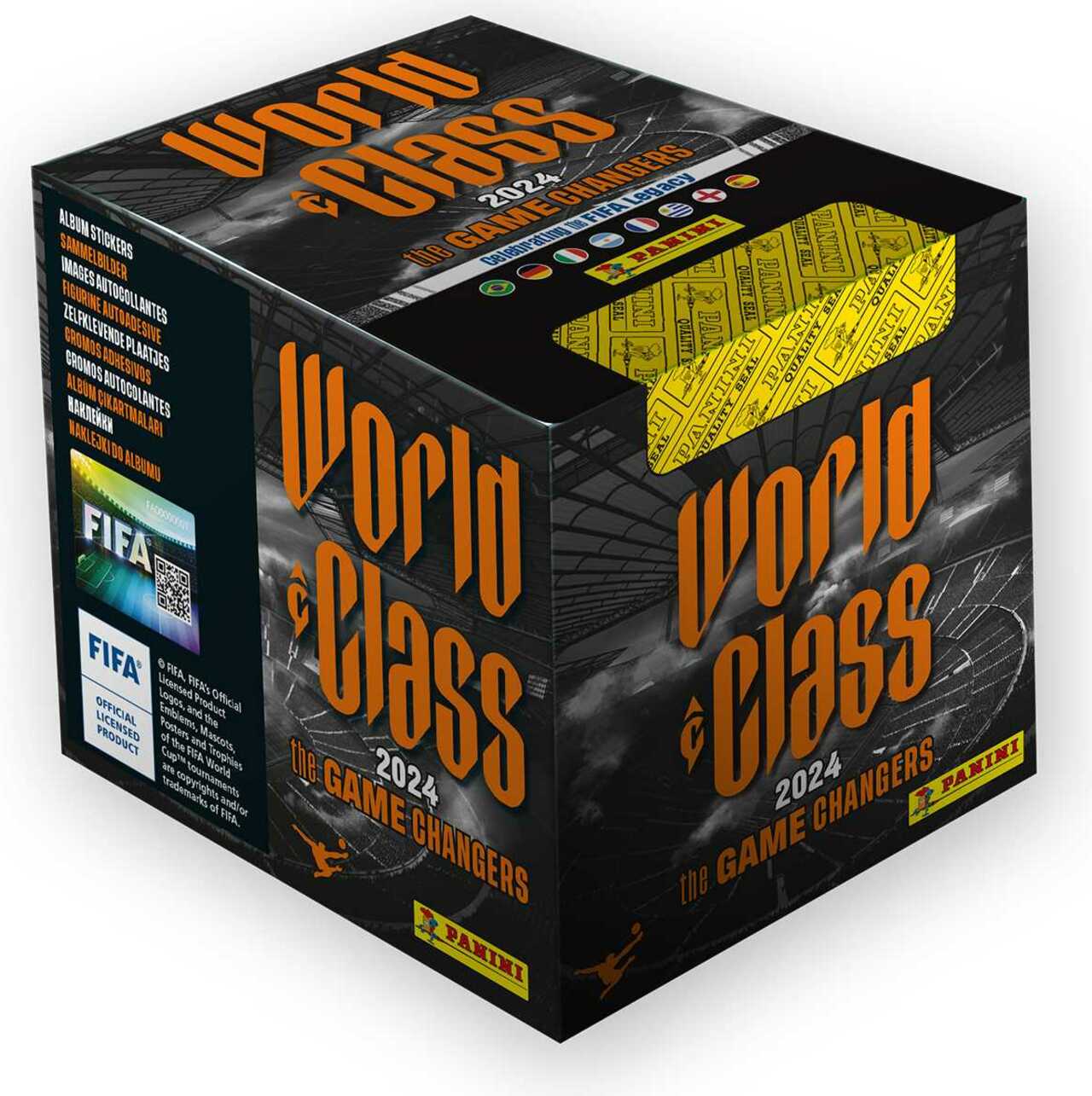 PANINI WORLD CLASS 2024 - samolepky - BOX (36 ks)