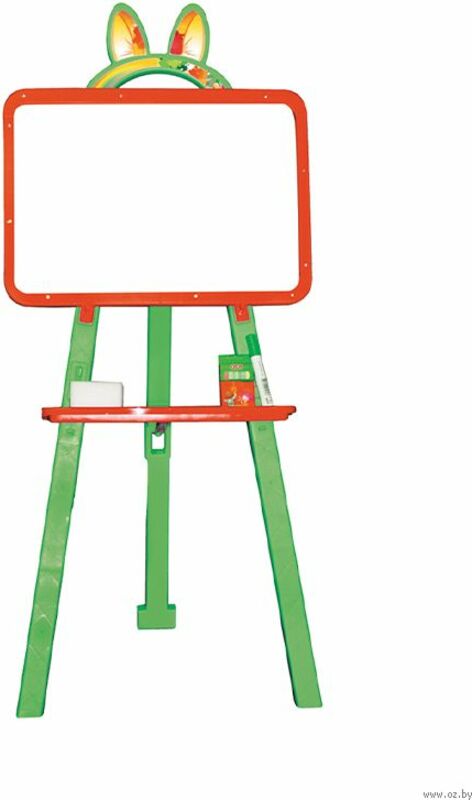 Doloni tabuľa obojstranná ( magnetická / kresliaca ) 35cm x 48cm x 7cm - zeleno-oranžová