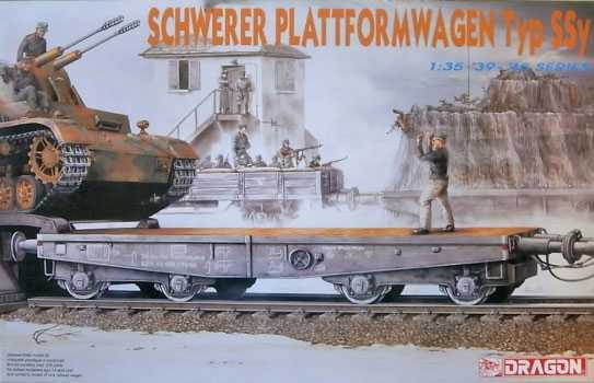 Model Kit vagon 6069 - SCHWERER PLATTFORMWAGEN TYP SSY (1:35)