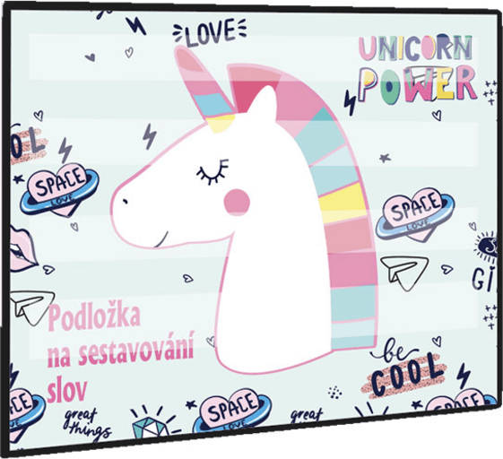 Podložka pro sestavování slov Unicorn iconic
