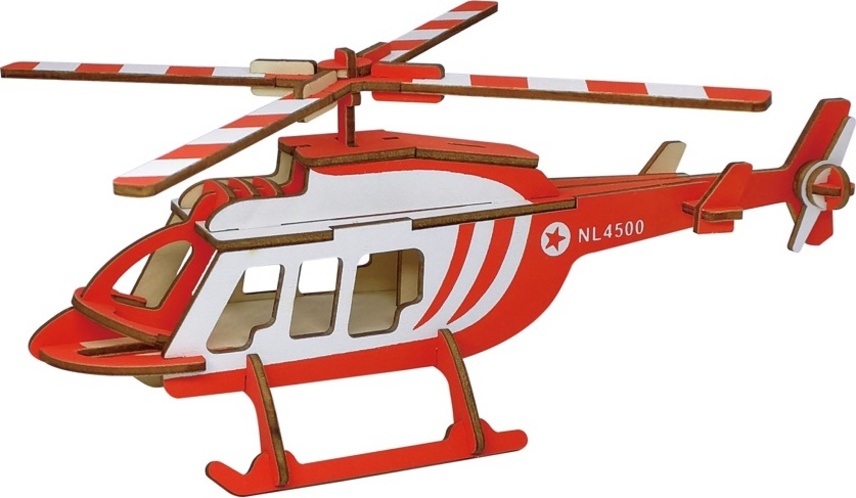 Woodcraft Dřevěné 3D puzzle Přepravní vrtulní