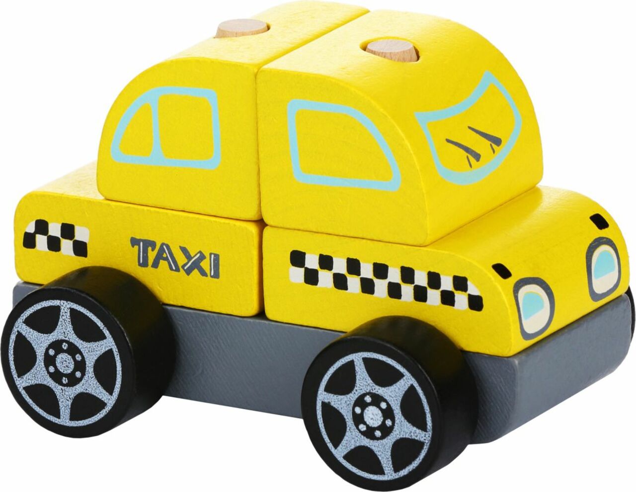 Cubik 13159 Taxi vozidlo - dřevěná skládačka 5 dílů