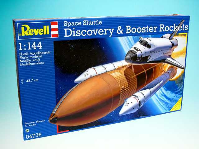 Plastic modelky vesmír 04736 - Space Shuttle Discovery + Booster Rockets (1: 144)