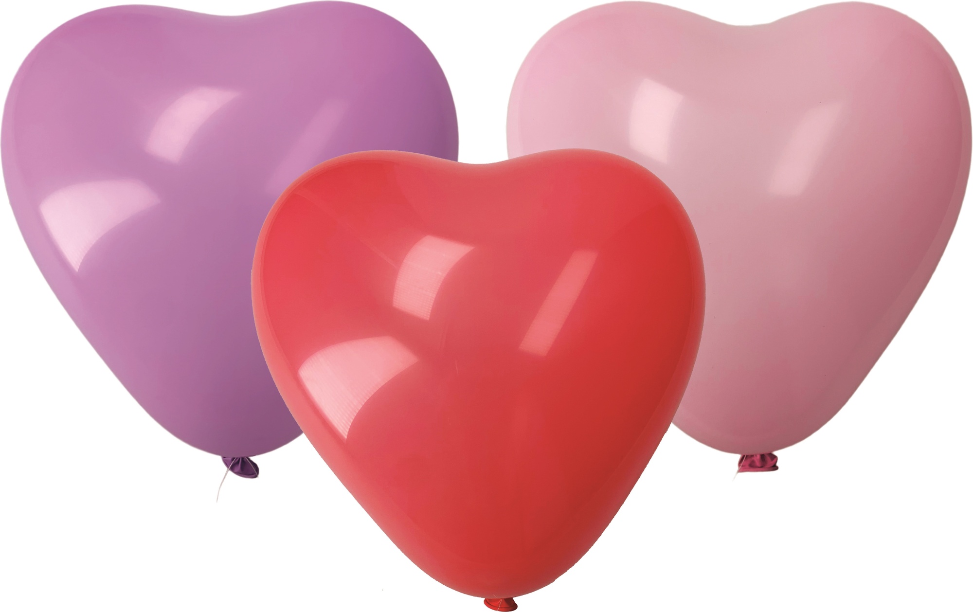 Balónek nafukovací - sada 10 ks srdce, pastelové barvy