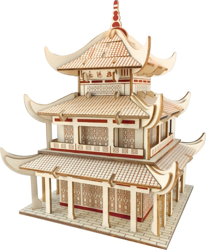 Woodcraft Dřevěné 3D puzzle Yueyang Tower
