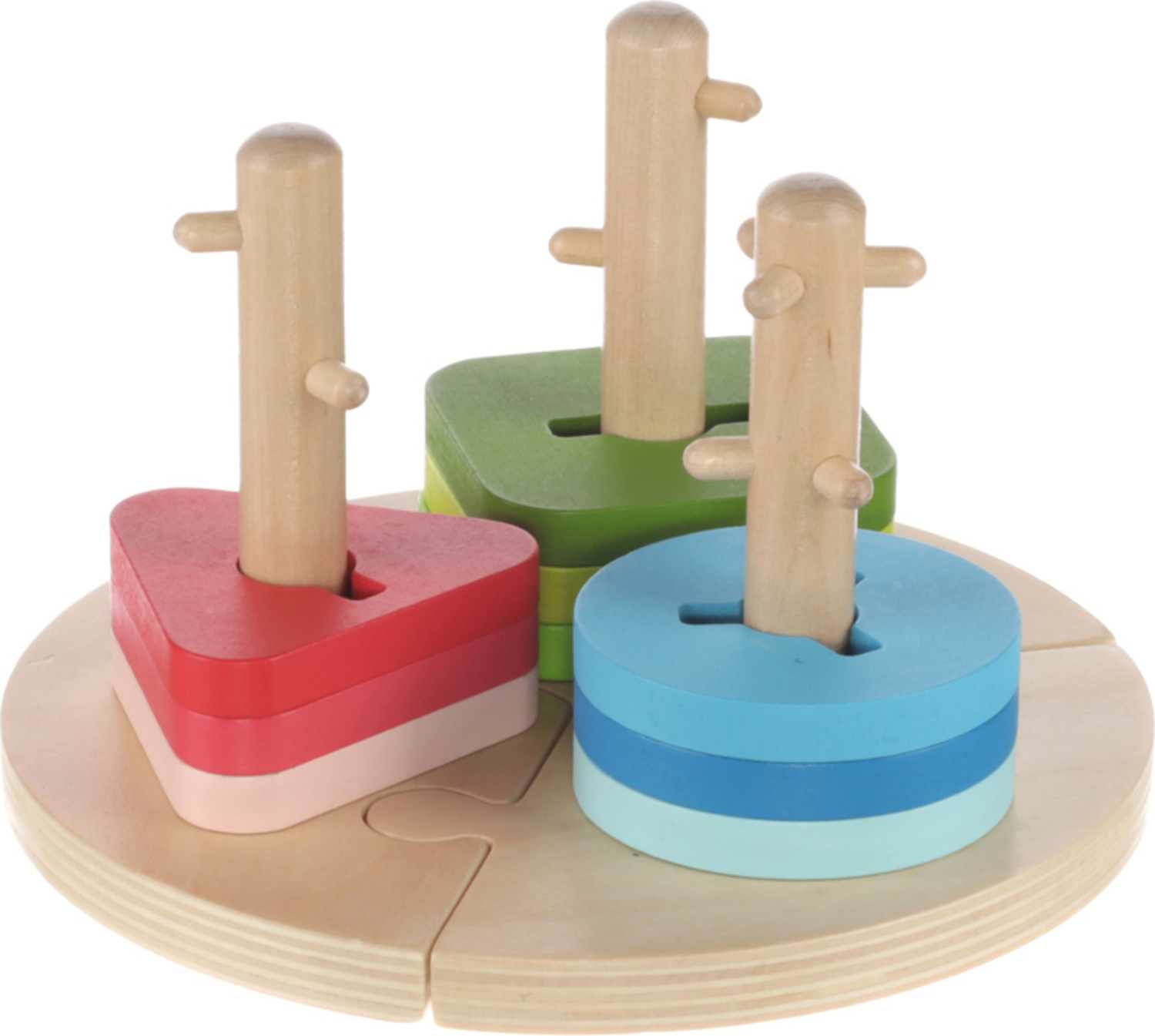 Dřevěné Montessori puzzle, Wood