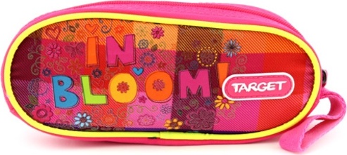 Školní penál Target, In Bloom!, jednoduchý, růžový