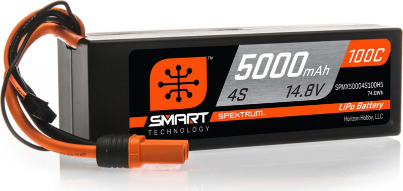 Spektrum Smart LiPo 14.8V 5000mAh 100C HC IC5