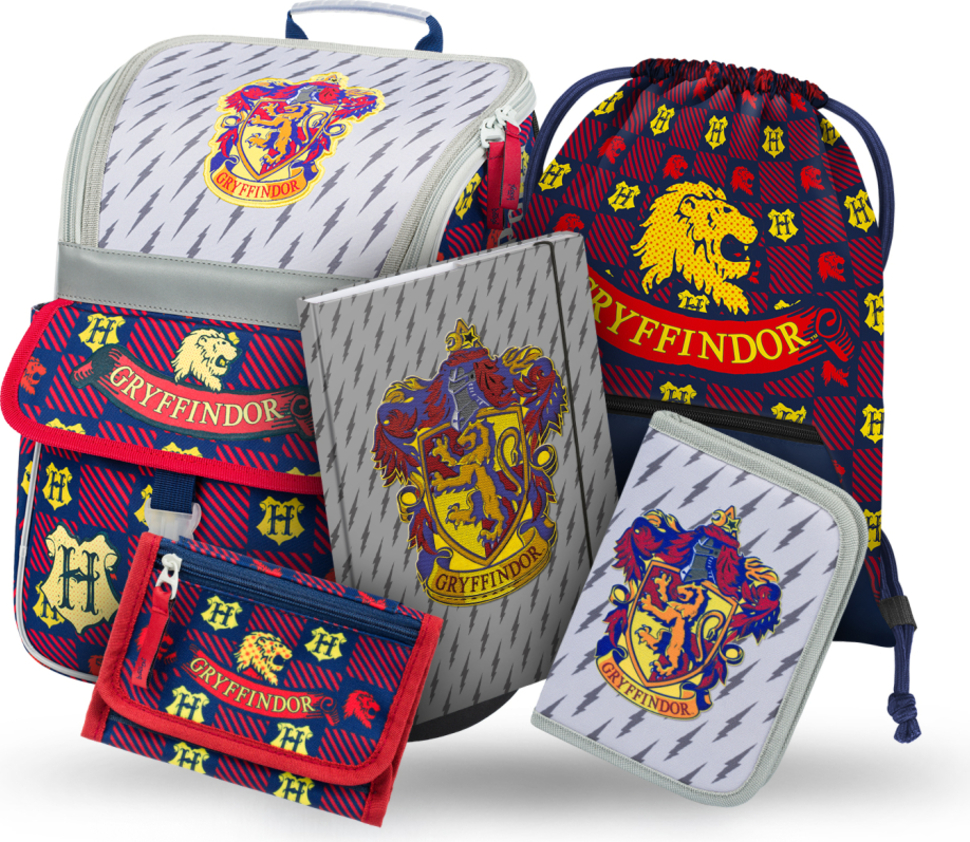 BAAGL SADA 5 Zippy Harry Potter Chrabromil: batoh, peračník, taška, desky, peněženka
