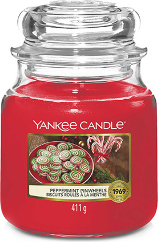 Yankee Candle Peprmintové sušenky, Svíčka ve skleněné dóze, 411 g