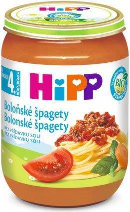 Příkrm zelenino-masný BIO Špagety v boloňské omáčce 190g Hipp