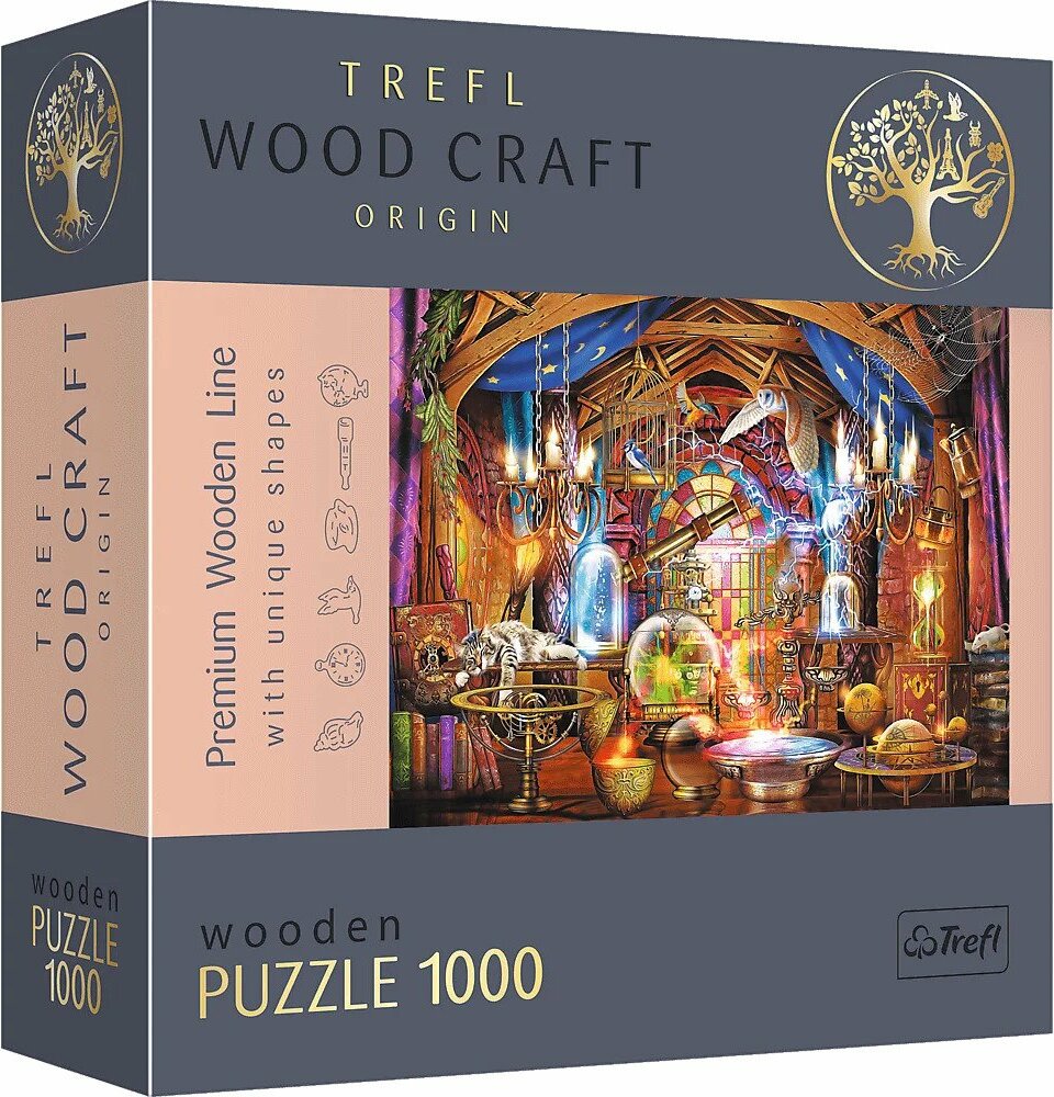 Trefl Dřevěné puzzle 1000 - Kouzelná komnata