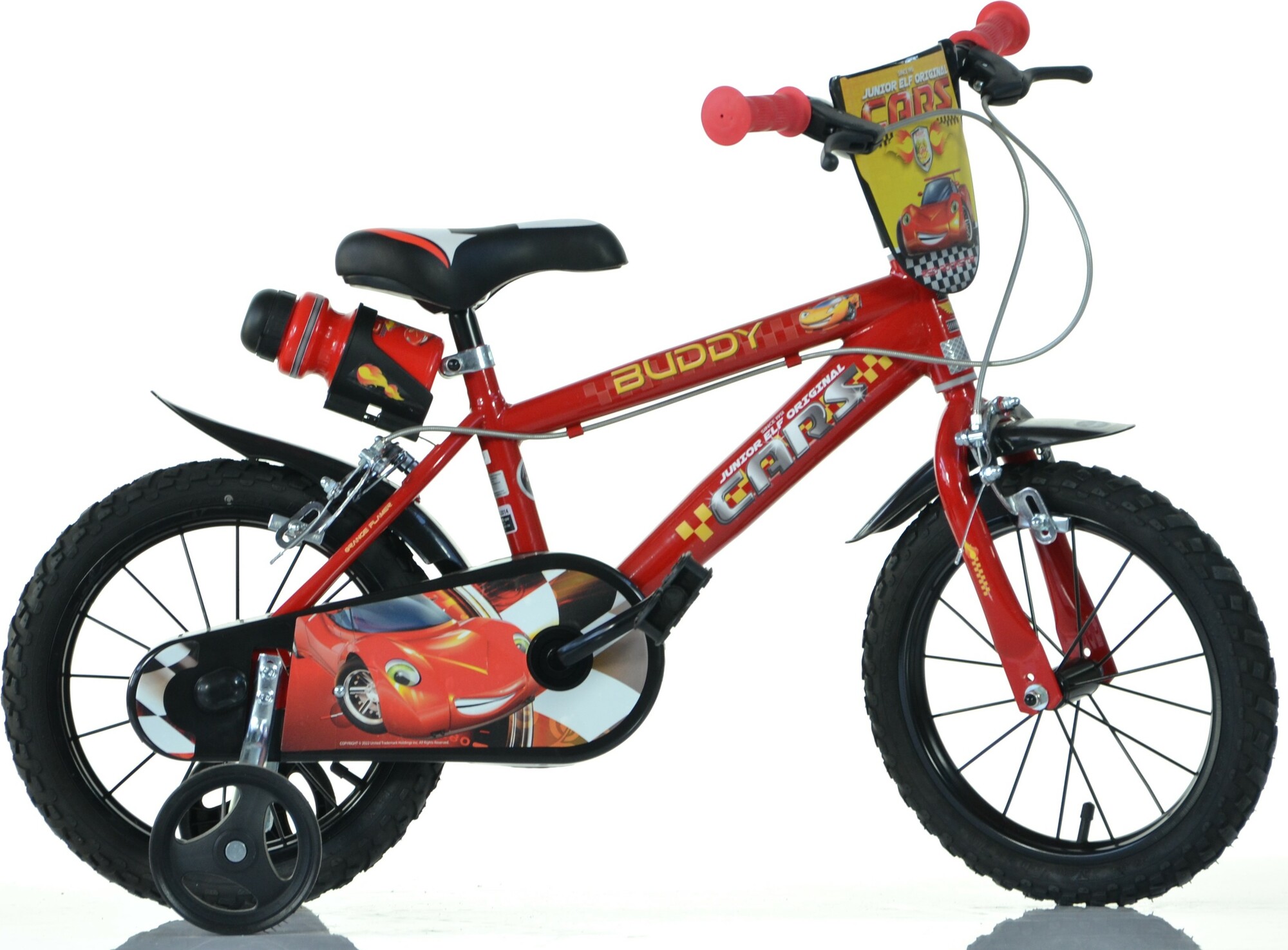 DINO Bikes - Detský bicykel 14" Cars 2022