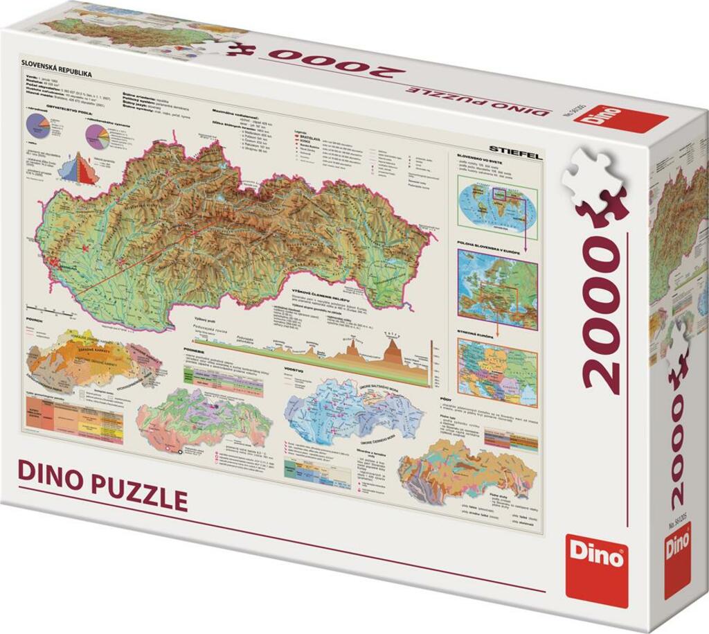 Dino MAPA SLOVENSKA 2000 Puzzle