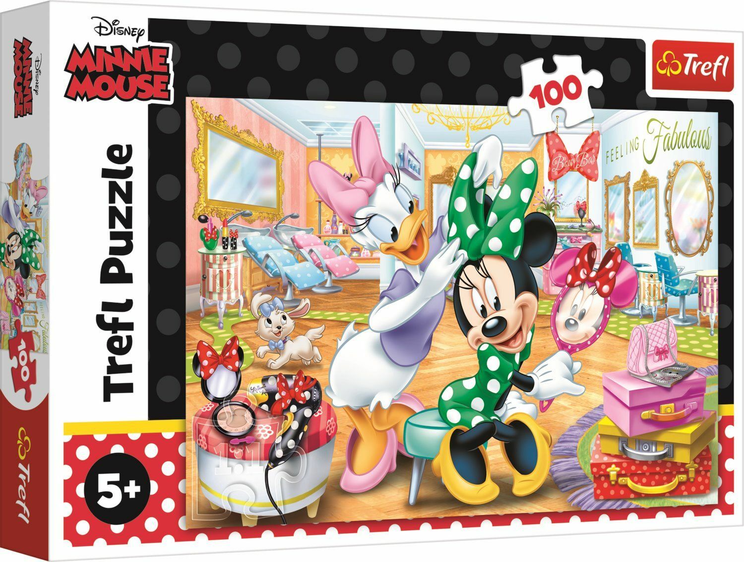 Trefl Puzzle 100 dílků - Minnie v salonu krásy Disney Minnie