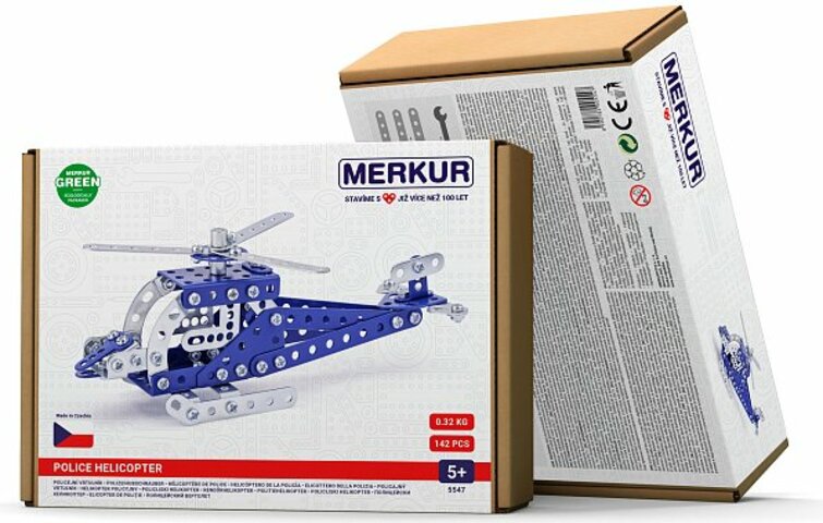 Merkur 054 - policejní vrtulník, 142 dílů