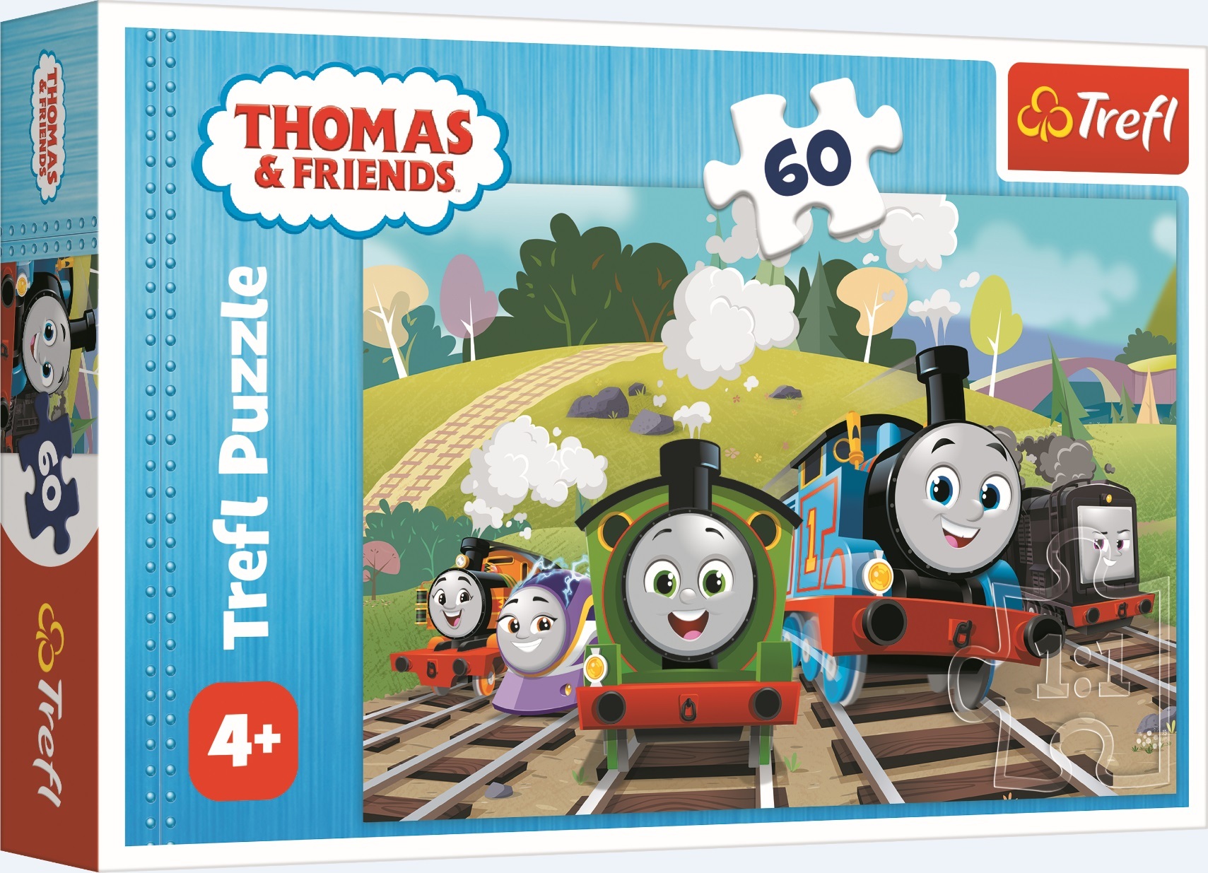 Trefl puzzle 60 dílků - Tom na výletě / Thomas and Friends