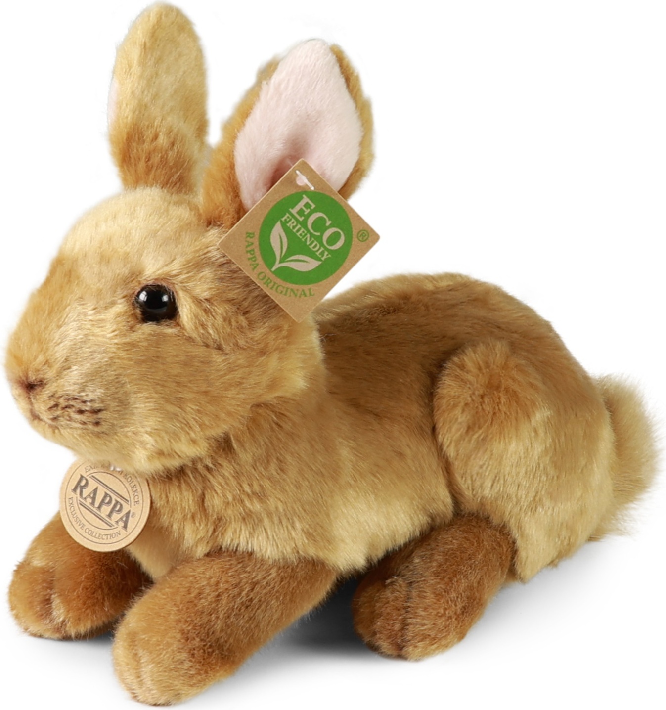 Plyšový králík hnědý ležící 23 cm, ECO-FRIENDLY