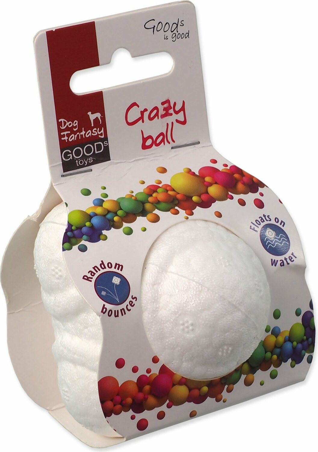 Hračka Dog Fantasy Crazy ball M míč z ETPU materiálu 6,5cm
