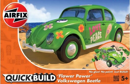 Quick Build auto J6031 - VW Beetle Flower-Power