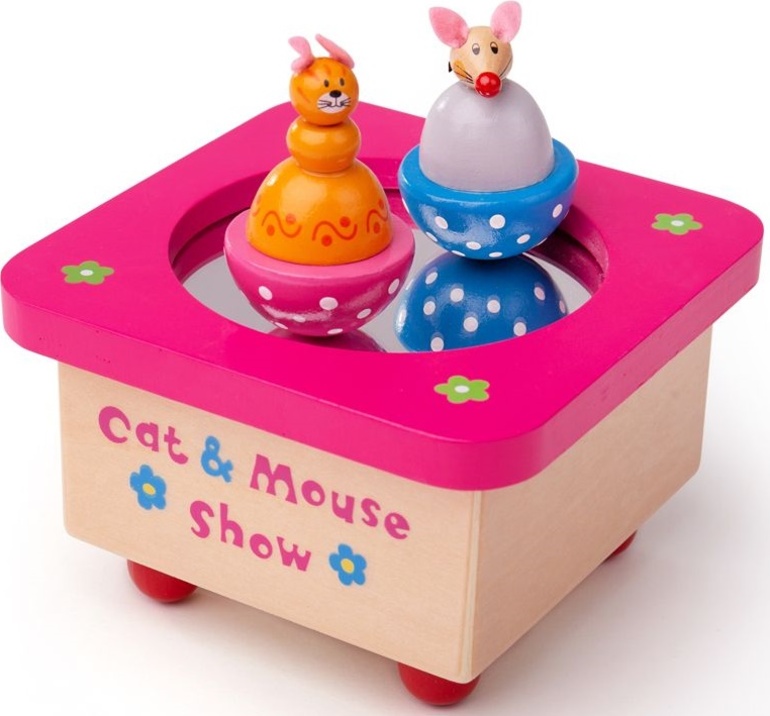 Tidlo Hrací skříňka kočka a myš