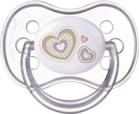 CANPOL BABIES Dudlík silikonový symetrický 0-6m Newborn Baby - béžová