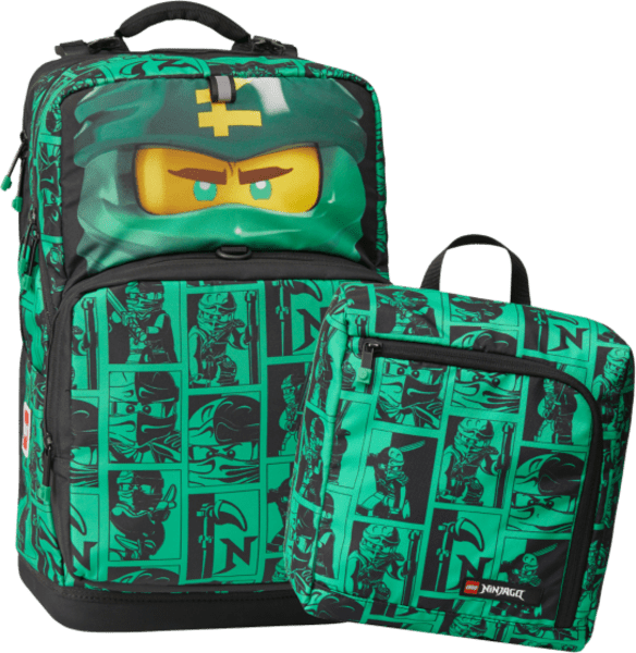 LEGO® Ninjago Green Maxi Plus - školní batoh, 2 dílný set