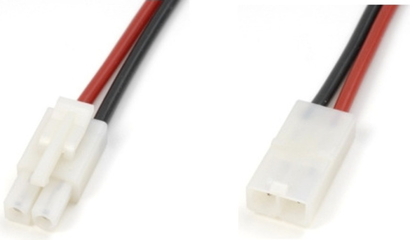 Konektor Tamiya se silikonovým kabelem 14AWG (pár)