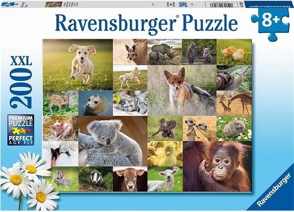 Ravensburger Koláž zvířecích mláďat 200 dílků