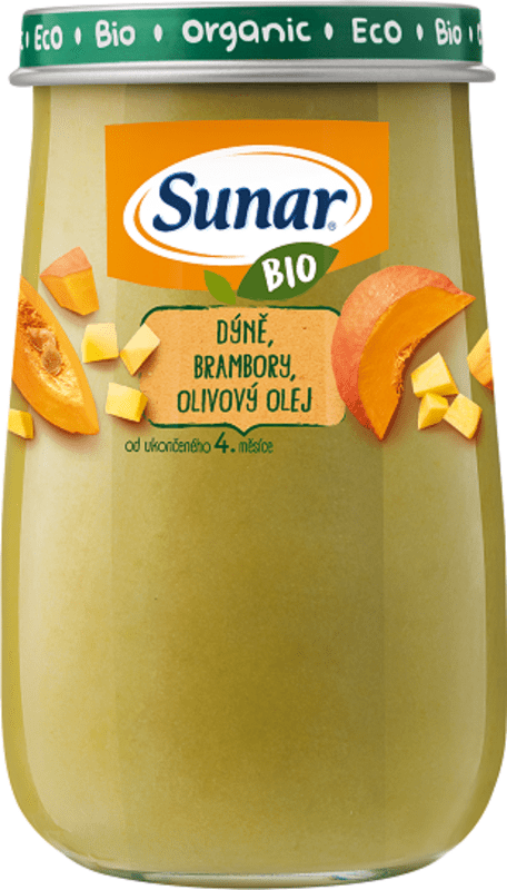 SUNAR Bio příkrm dýně, brambory, olivový olej 190 g