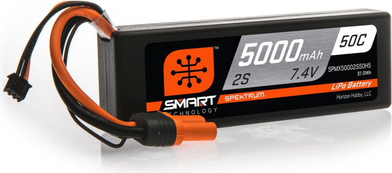 Spektrum Smart LiPo 7.4V 5000mAh 50C HC IC5