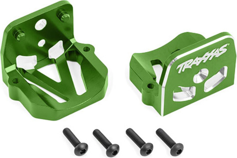 Traxxas lože motoru hliníkové zelené (přední a zadní)