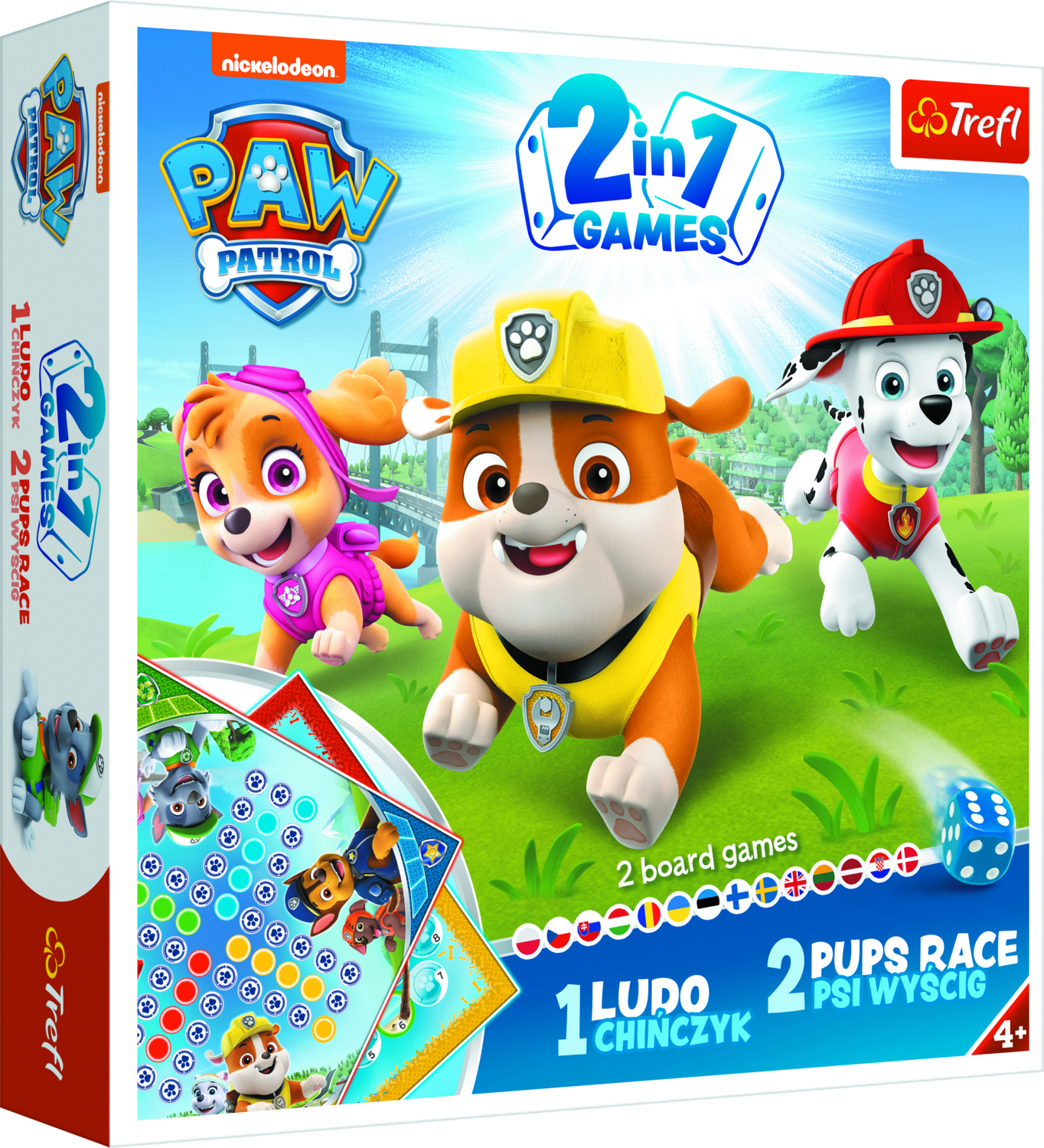Trefl GAME 2in1 Ludo / Pups race Paw Patrol