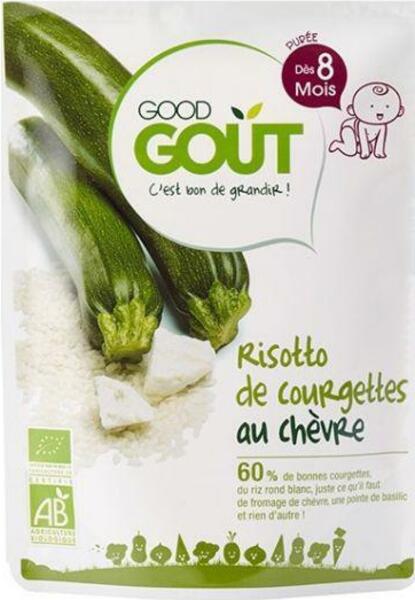 Příkrm zeleninový BIO Rizoto s kozím sýrem 120g Good Gout