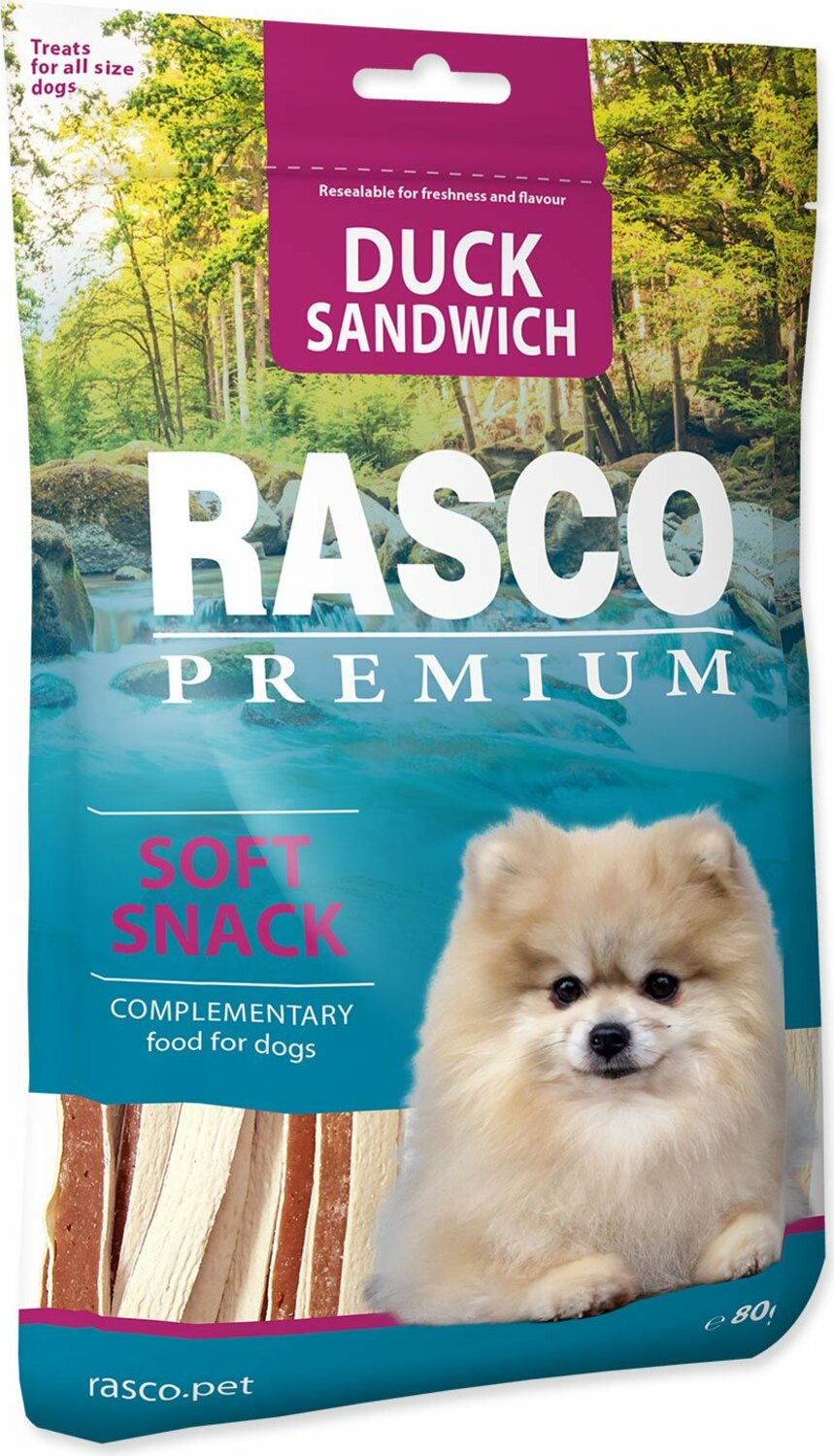 Pochoutka Rasco Premium kachna s treskou, sendvič 80g