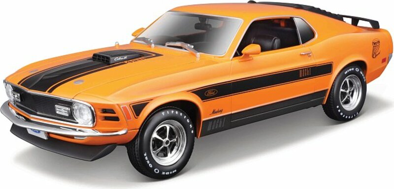 Maisto - 1970 Ford Mustang Mach 1, oranžový, 1:18
