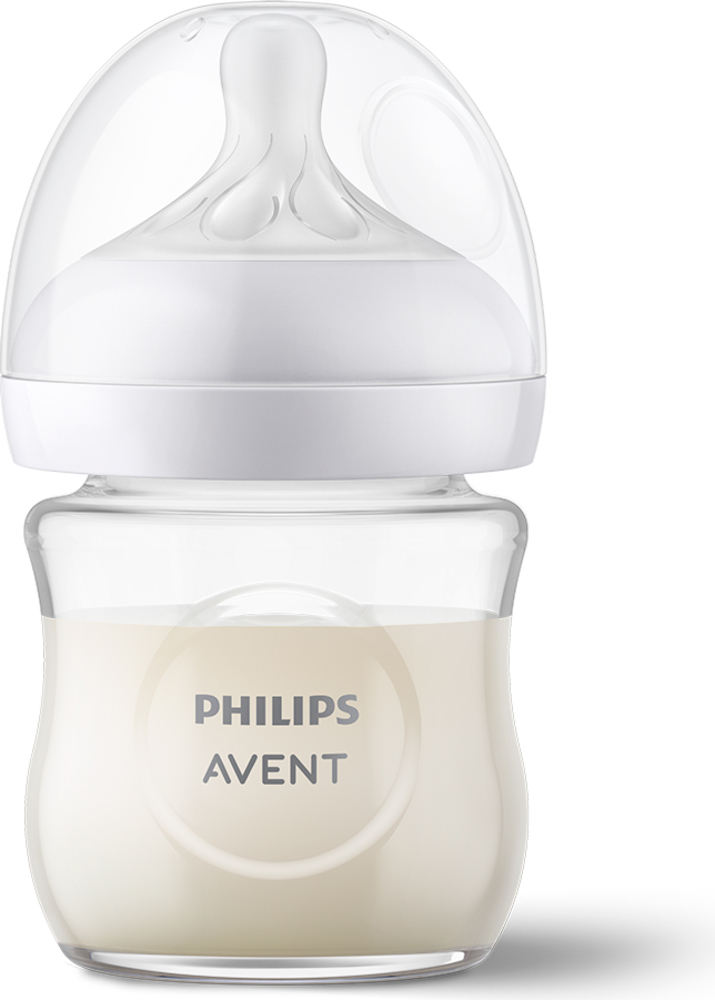 Philips AVENT Láhev Natural Response skleněná 120 ml, 0m+