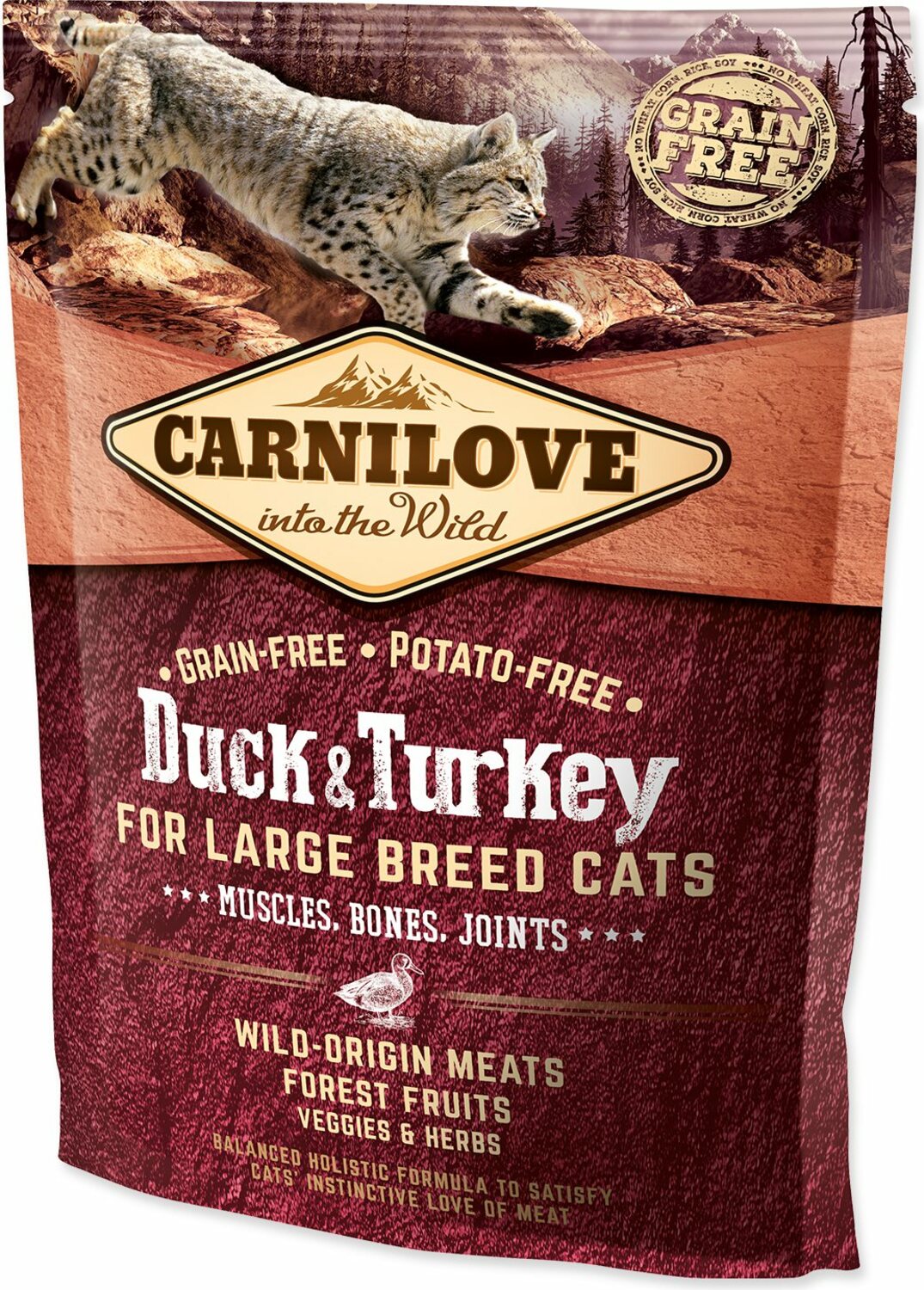 Krmivo Carnilove Large Breed Cats Muscles, Bones, Joints Duck & Turkey 0,4kg